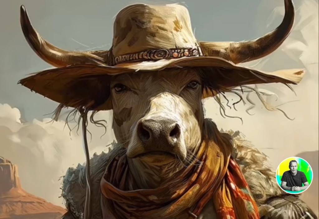 Cowboy Cow by Ray&nbsp;Heere
