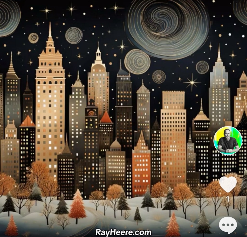 Trademark Fine Art – Ray Heere Magical Night in NYC 1 Canvas&nbsp;Art