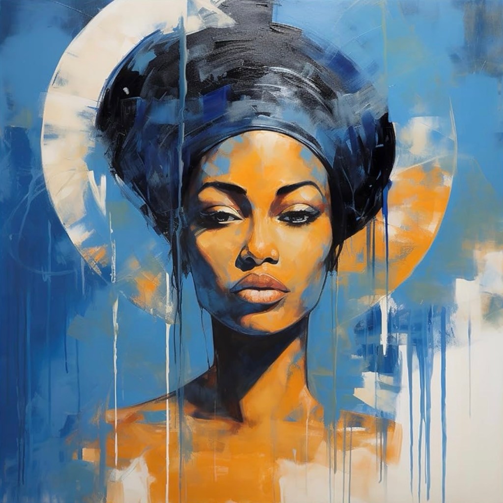 Available @ Amazon. Trademark Fine Art Canvas Wall Art. ‘Colorful Model&nbsp;12’